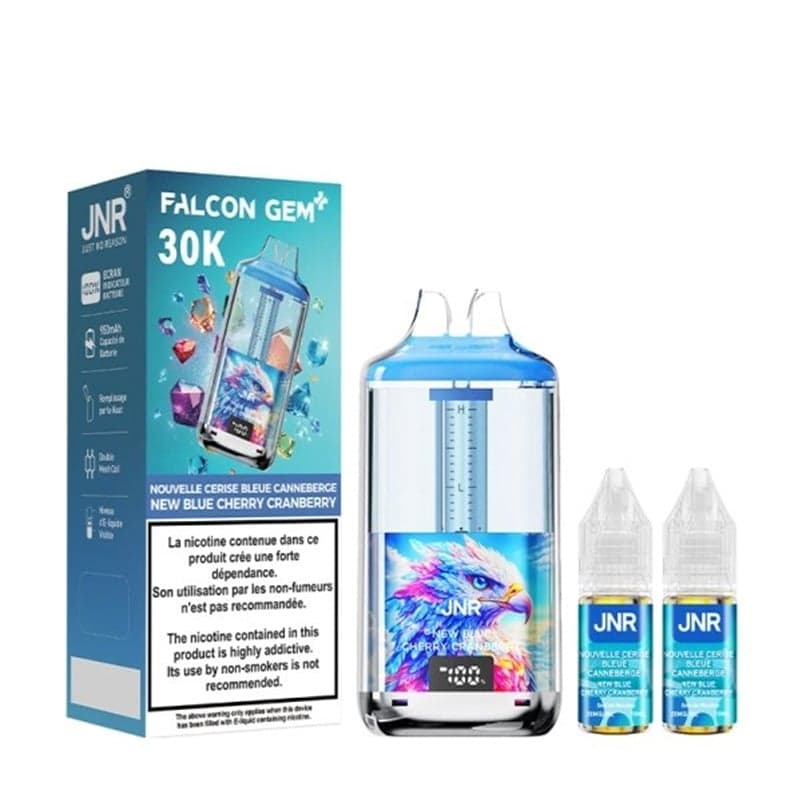 Blue Cherry Cranberry - Falcon Gem + - JNR - 30K Puffs